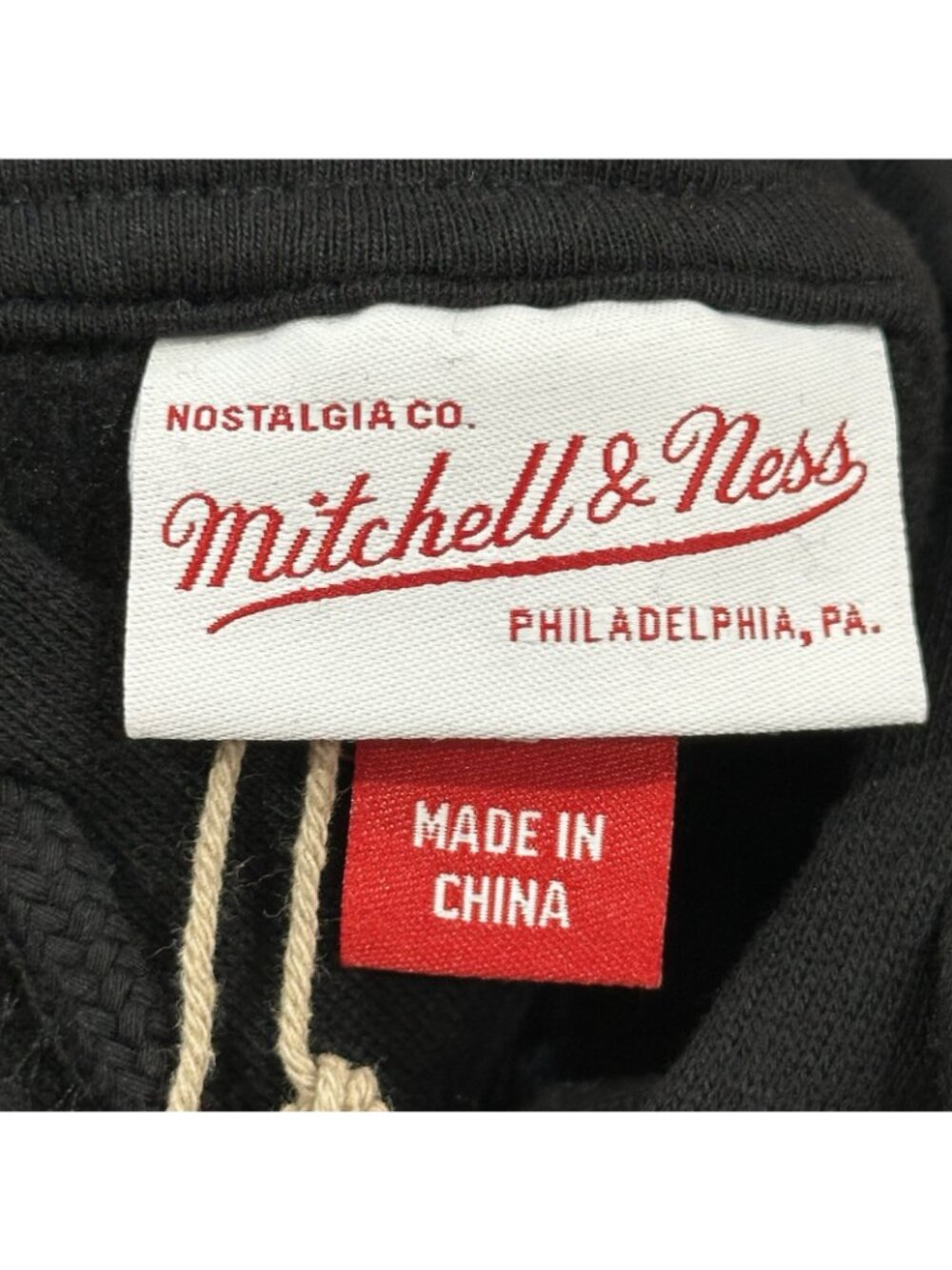Texas Rangers Hoodie Mens SM Black Mitchell Ness Cooperstown Defect Rare Patch - Picture 6 of 9